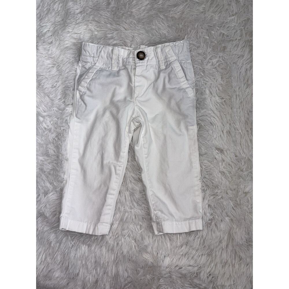 Bout’ Chou Boys Sz. 6 Months Classic White Chino Pants. Adorable, Exc. Quality